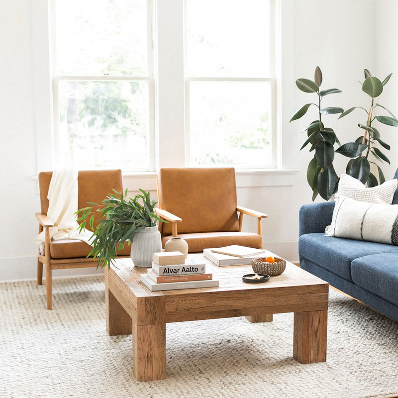 Jenypicker Solid Reclaimed Wood Square Coffee Table - Wooden Empiro