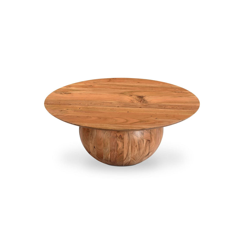 kevil Spherical Base Coffee Table - Wooden Empiro