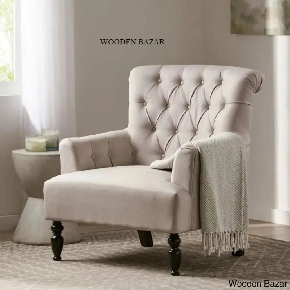Upholstered Armchair - Wooden Empiro