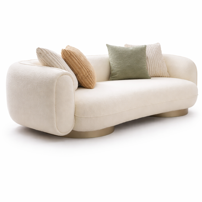 Vasa Modern Luxury Curvy Seater Sofa Set