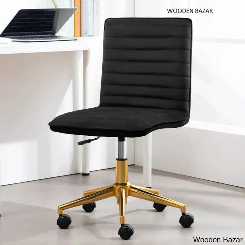 Genny Velvet Task Chair - Wooden Empiro