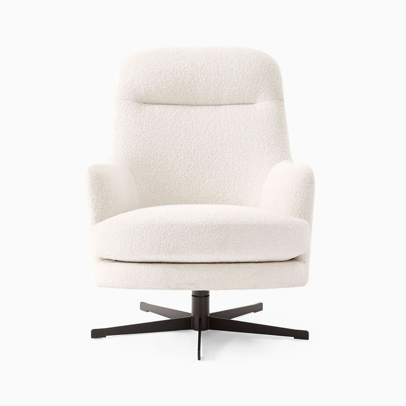 Cevin High-Back Swivel Chair - Wooden Empiro