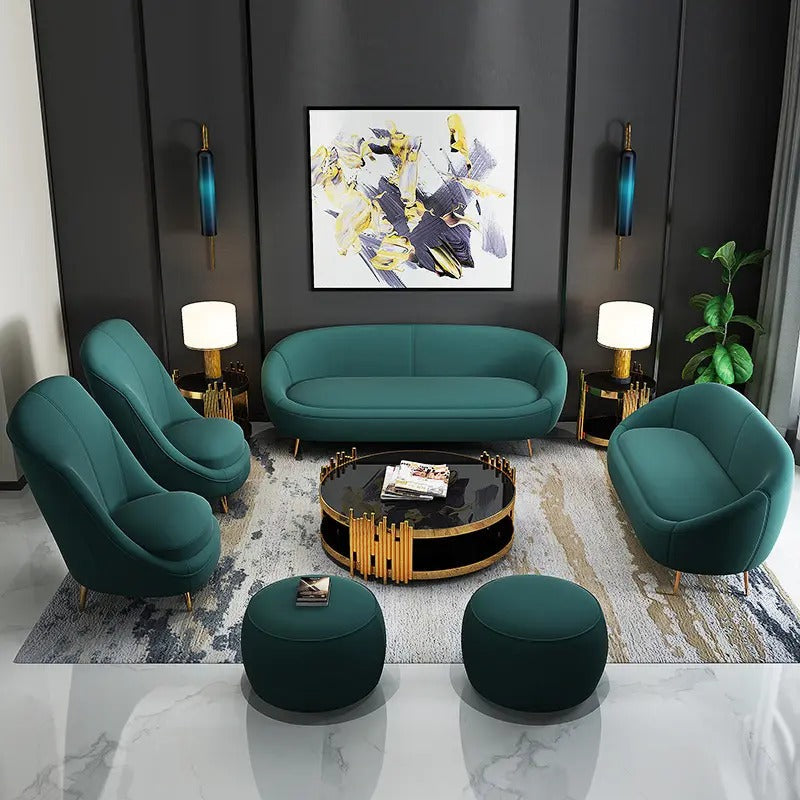Opal Modern and Luxurious Velvet Living Room Furniture with Minimalist Design