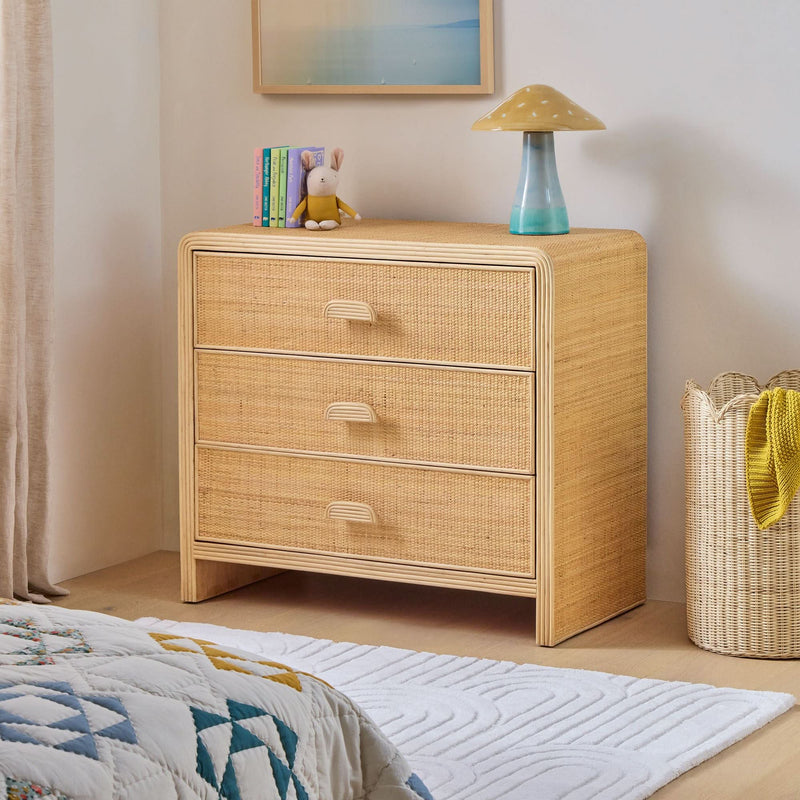 Kittow Rattan 3-Drawer Dresser - Wooden Empiro