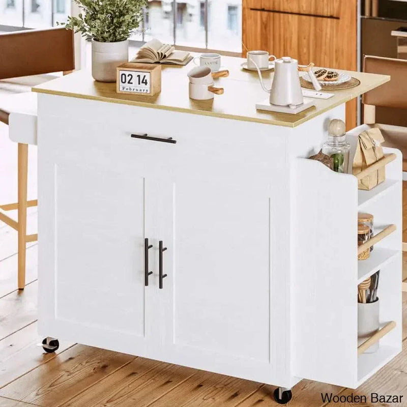 Wood Kitchen Island Kitchen trolley cart cabinet kitchen island with storage