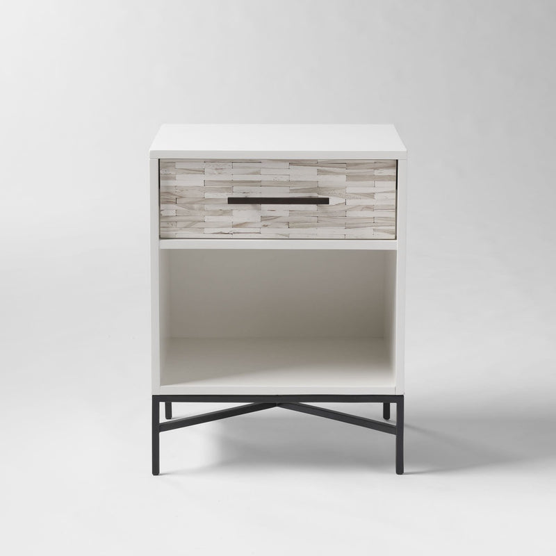 Niagor Tiled Bedside table - Wooden Empiro