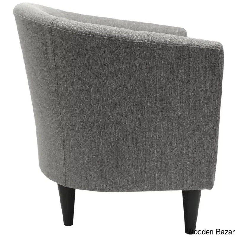 Wooden Empiro Hansley 31.5'' Wide Barrel Chair