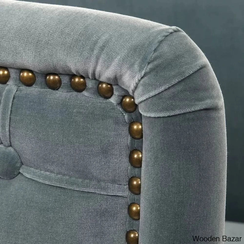 Wooden Empiro Upholstered Barrel Chair