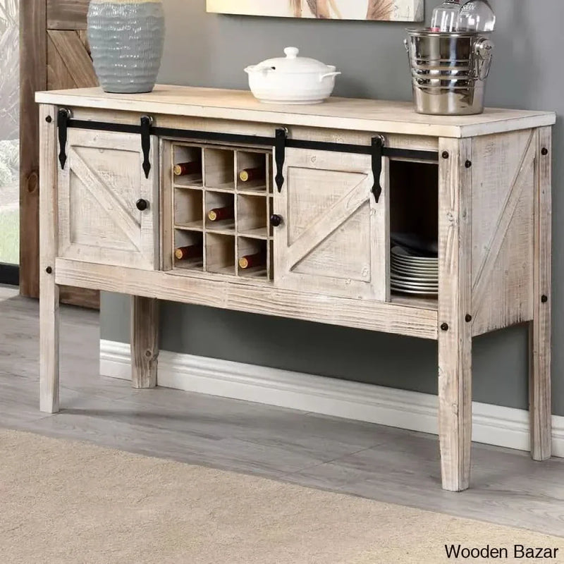 Zarevant Console Table in teak wood