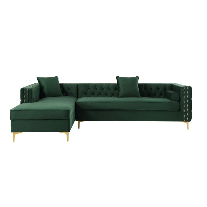 Aesthetic Modern Velvet Chesterfield Sofa