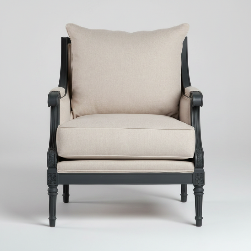 Scrolled Accent Chair