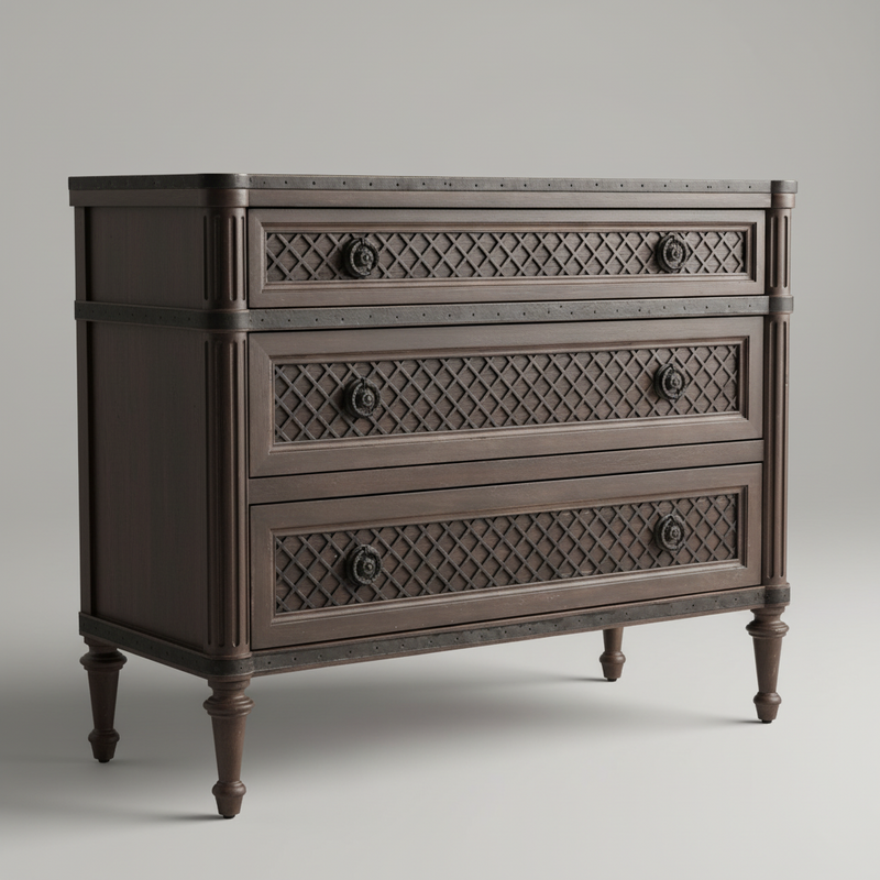 Lattice Dresser Bed Side Table