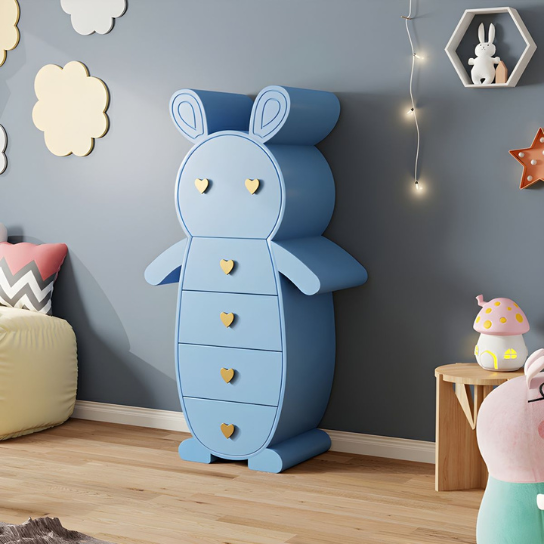 Senter Wood Vertical Kids Chest with Drawers for Bedroom - Wooden Empiro