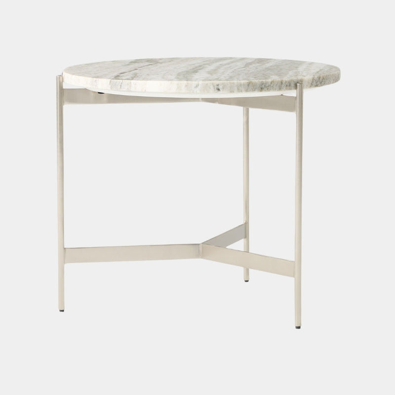 Minimal Marble-Top Side Table