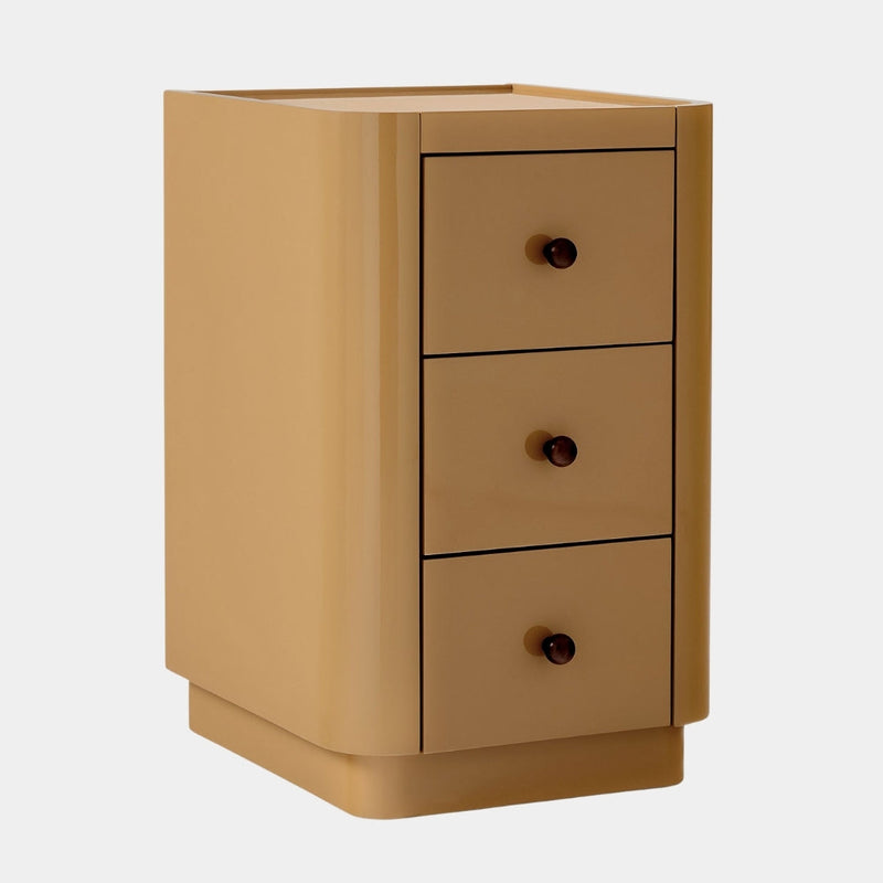 Minimalist Brown Rounded Edge Side Table