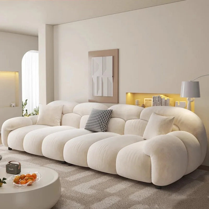 4 Seater Beige Cloud Comfort Sofa