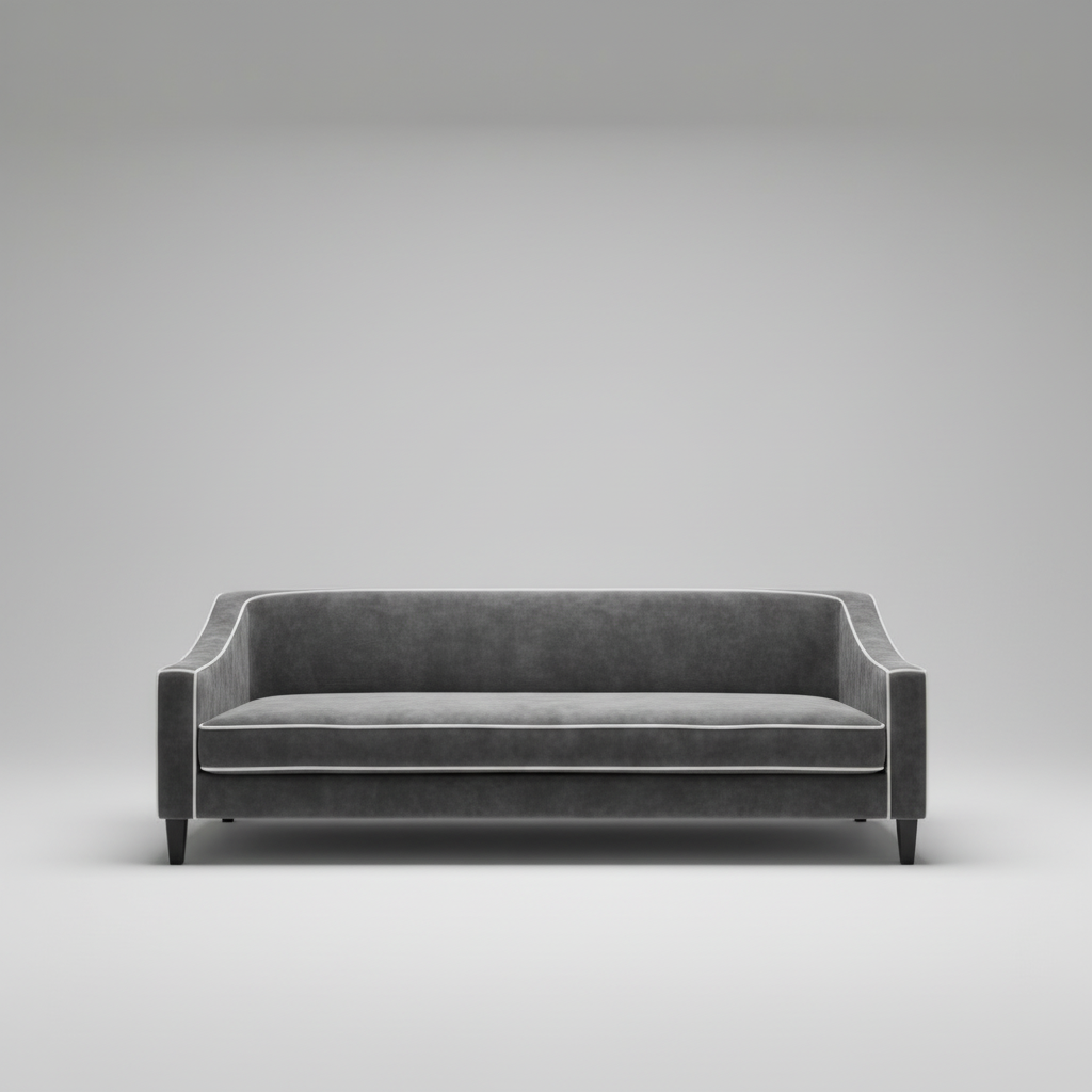 The Majestic Sofa — Architectural Lines, made to order by Wooden Empiro