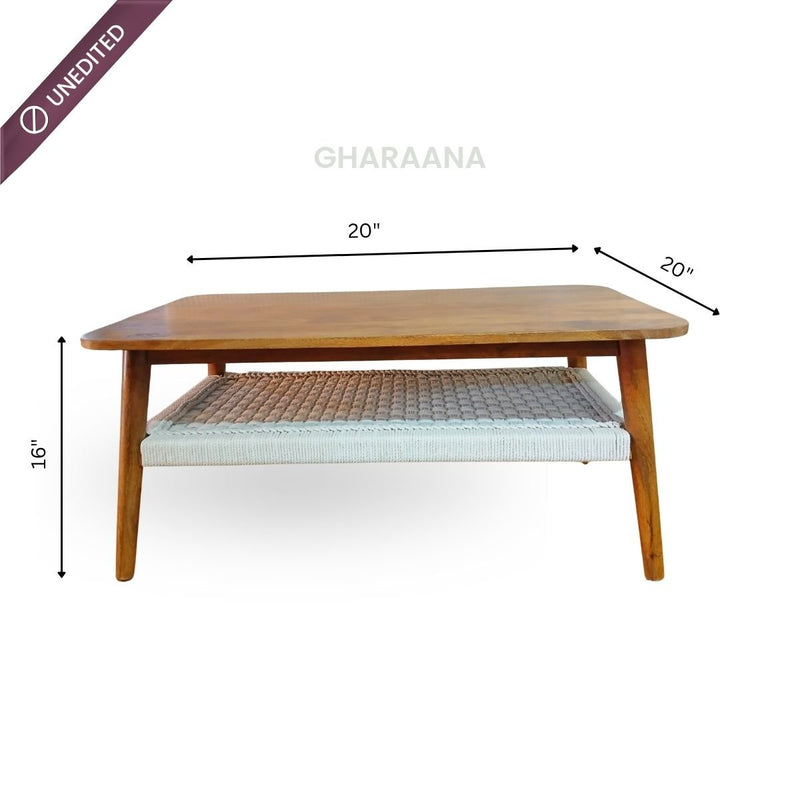 Vyut Jute weave 2-Tier Centre Table
