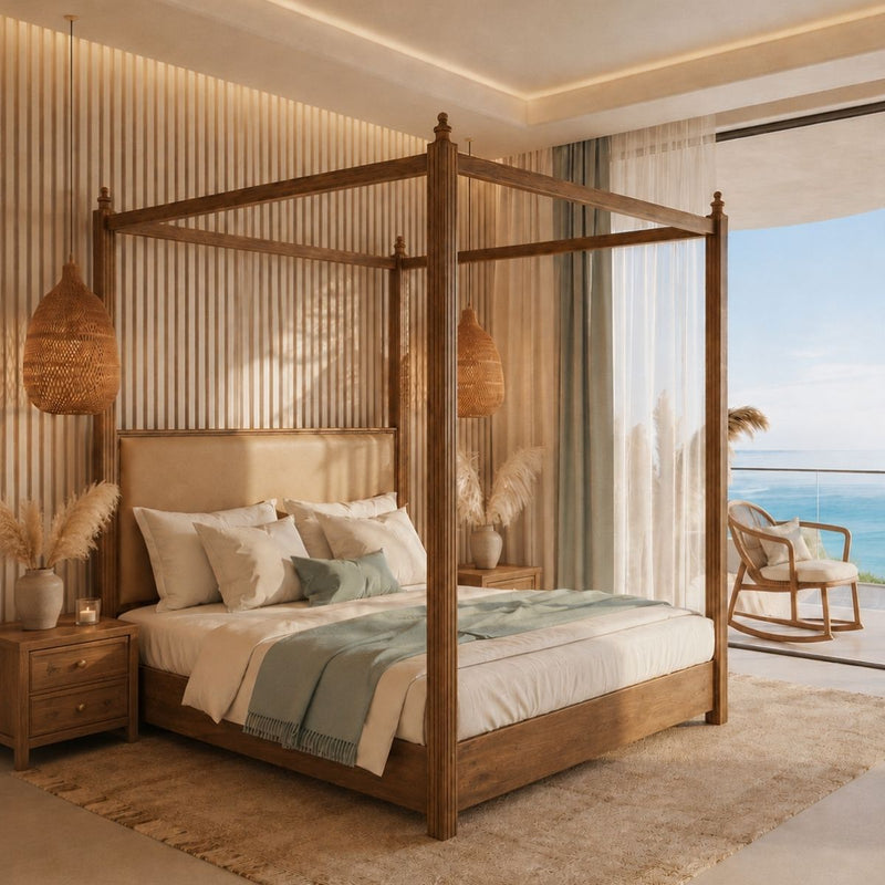Dawn 100% Solid Wood Poster Bed