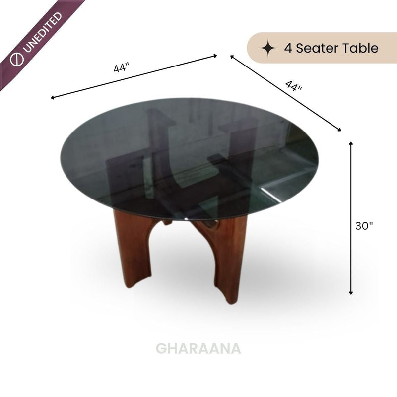 Graham Glass-Top Dining Table Set