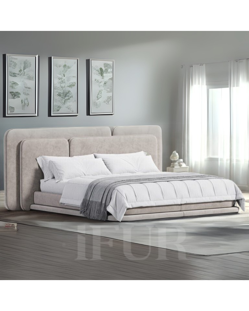 HavenStack Luxury Minimalist Upholstered Bed