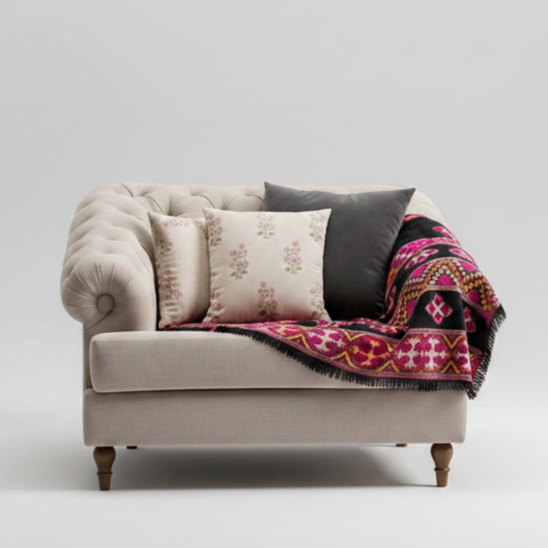 Elen Tufted armchair