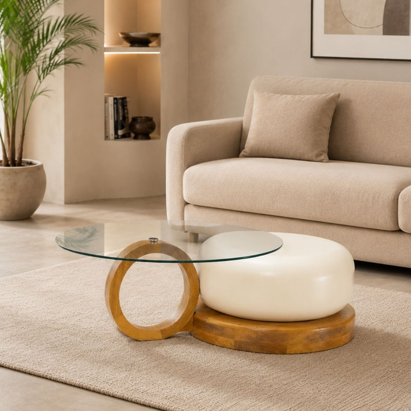 Amiya Glass and Metal Nesting Centre Tables