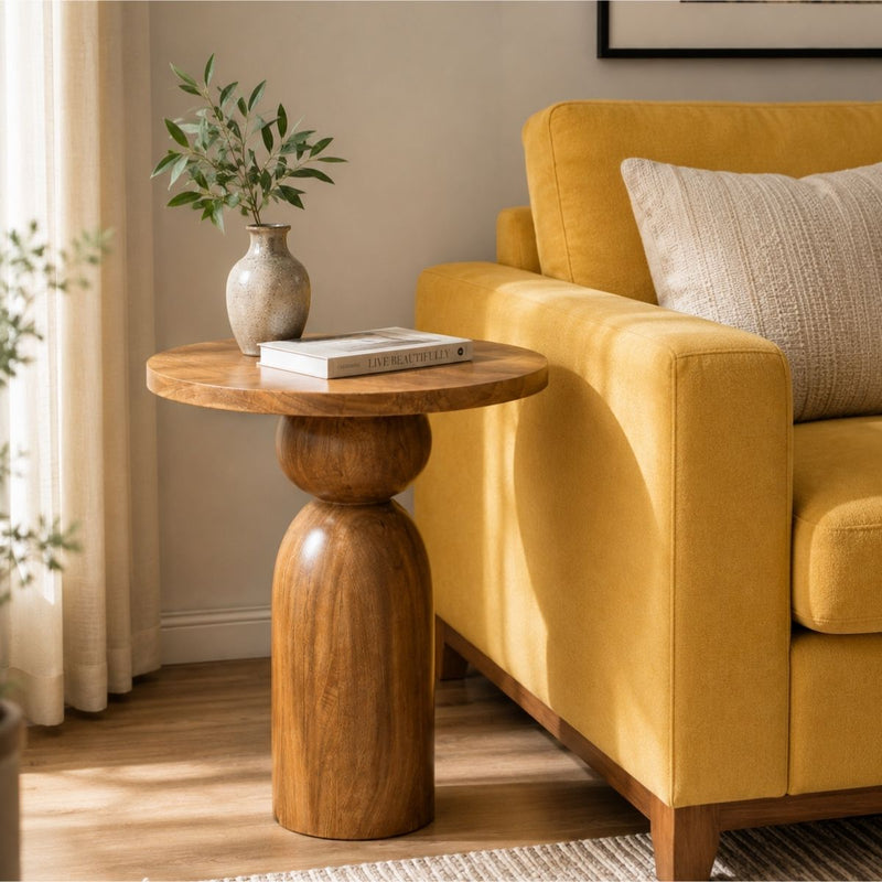Dove Wooden Side Table