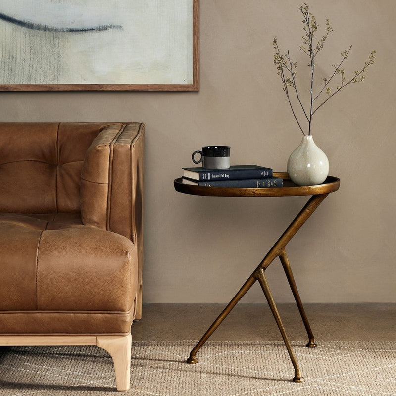 Tri-Leg Vintage Brass Table