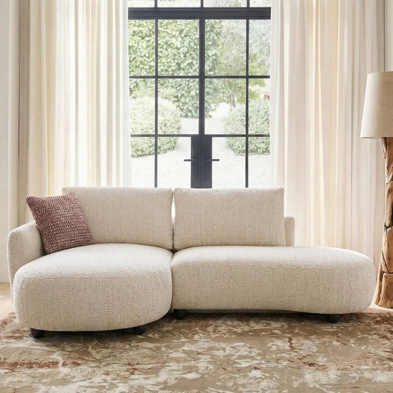 3 Seater Modern Curved Lounge Sofa