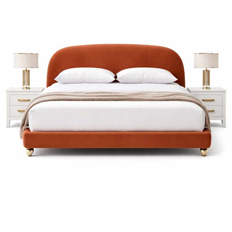 Serene Luxury Upholstered Platform Low Profile Bed