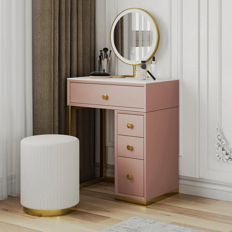 Jesser Modern Minimalist Makeup Vanity Table Set - Craft Decor