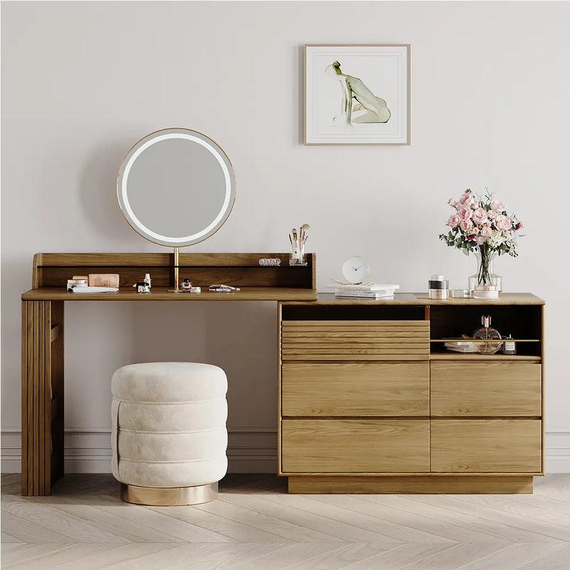 Cibbil Mid-century Modern Makeup Vanity Table Set - Craft Decor