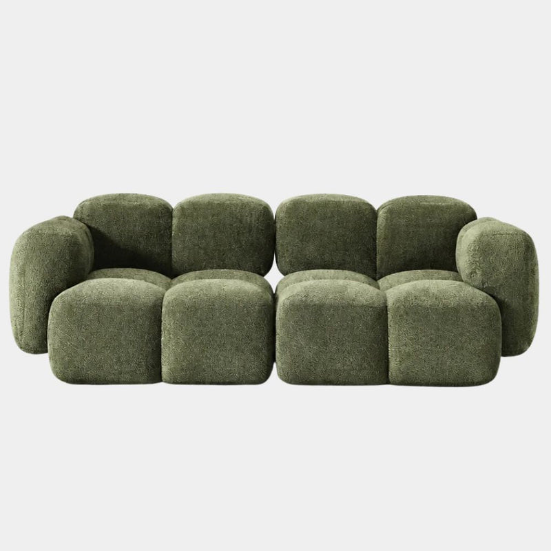 2 Seater Olive Cloud Modular Sofa