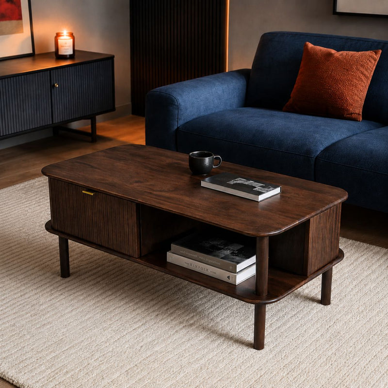 Kram Wooden Storage Centre Table - Centre Tables - Gharaana