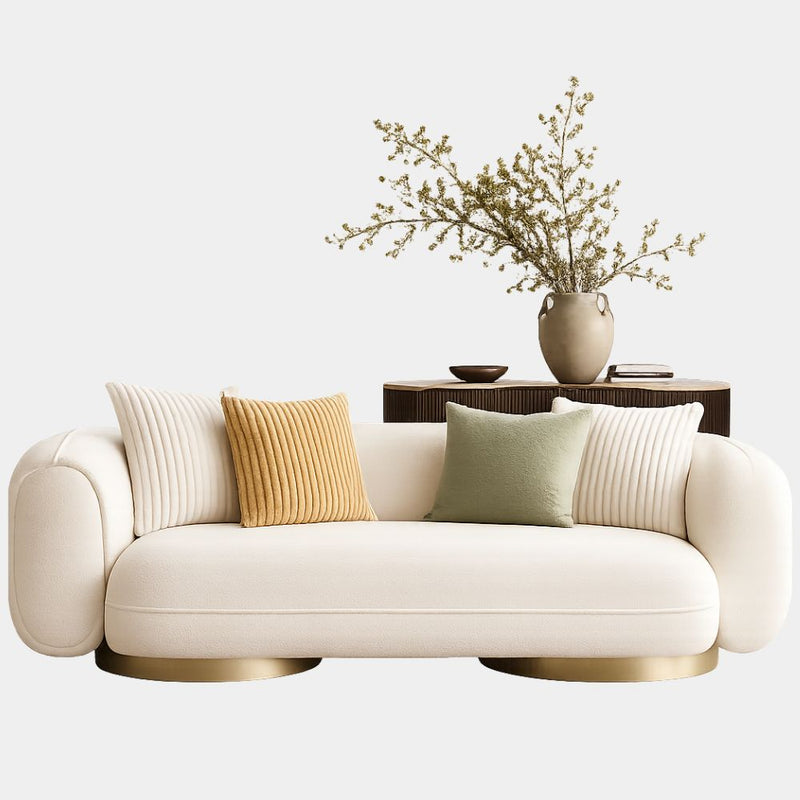 4 Seater Luxe Rounded Lounge Sofa