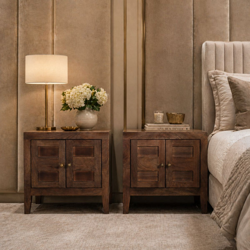 Isha Wooden Bedside Table