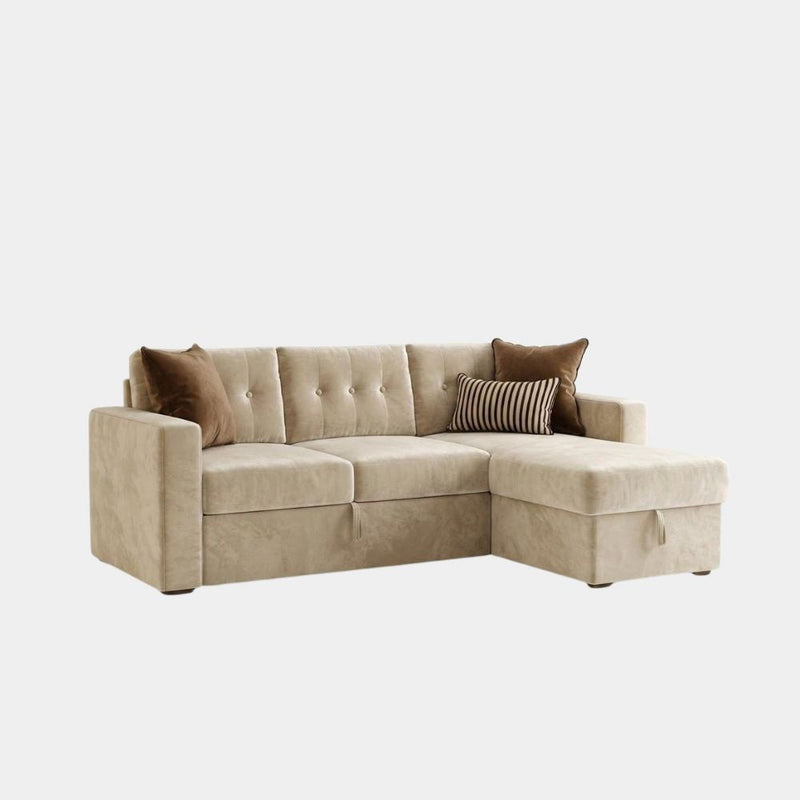 3 Seater Multipurpose L-Shape Convertible Sofa Cum Bed