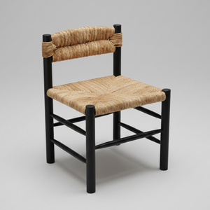 Noir Rush Dining Chair – Woven Rush Chair