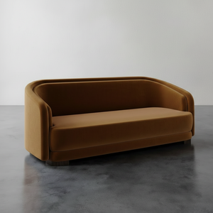 Astor Curved Sofa — Velvet Lounge, made to order by Wooden Empiro — view 3