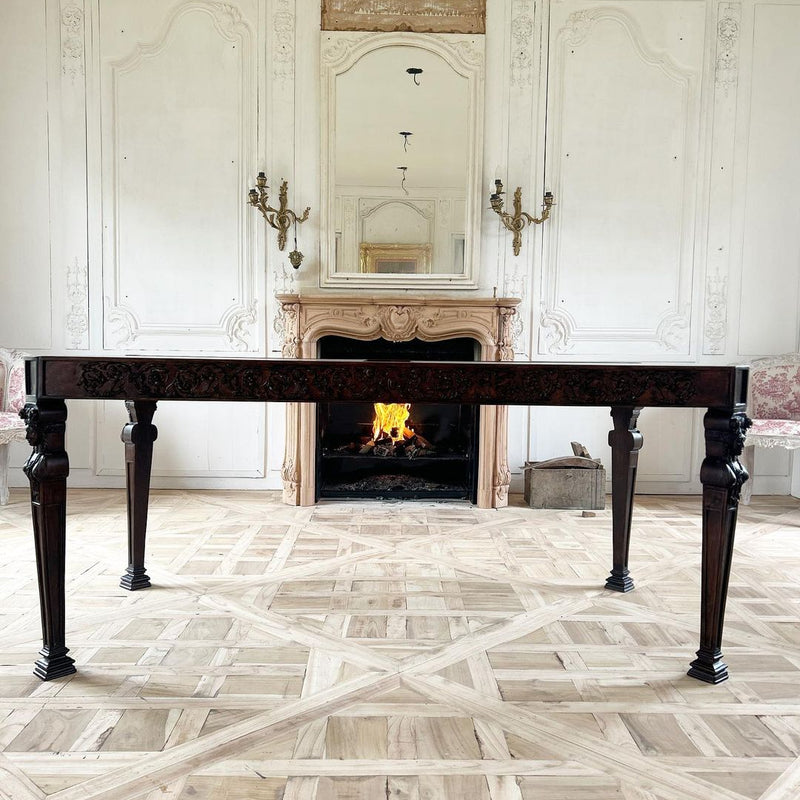 Dining table with caryatids
