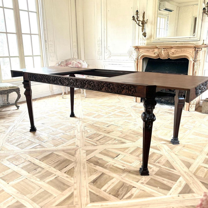 Dining table with caryatids