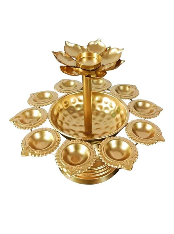 Mohe Beautiful Layer Diya Urli Stand Set Of 2