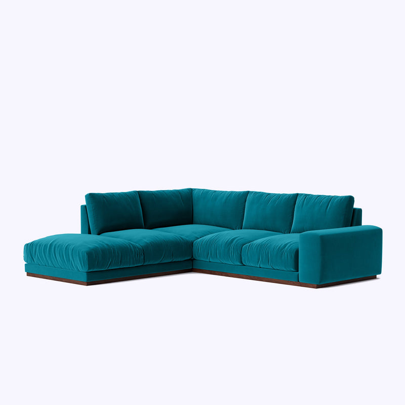 Epic Modern Teal L Shaped Corner Sofa
