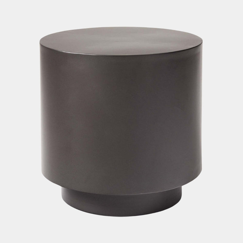 Modern Matte Black Pedestal Table