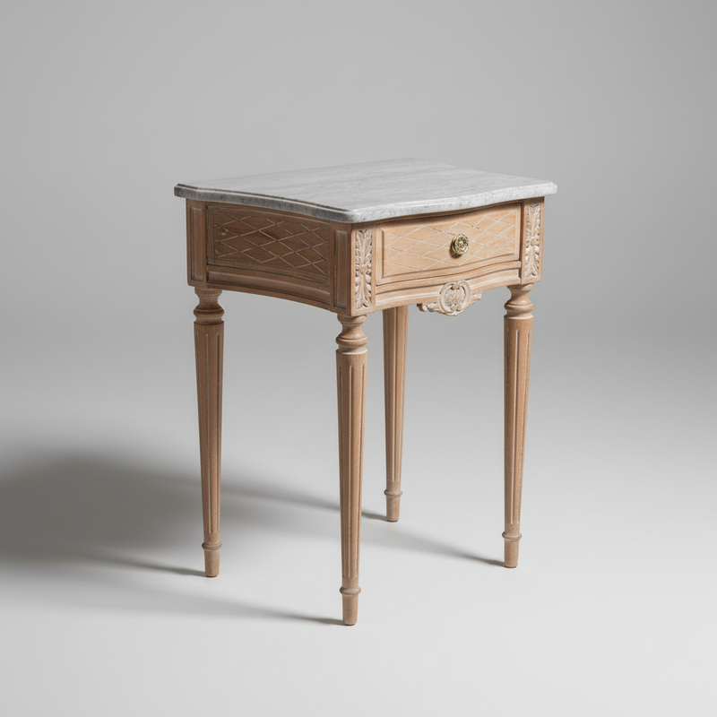 Antique Lattice Nightstand