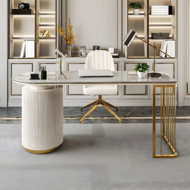 Koski Modern Luxury Study Table With Drawers