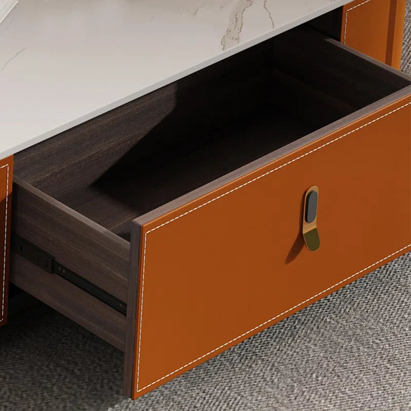 Orca Modern Sleek Nesting Coffee Table Set Of 2