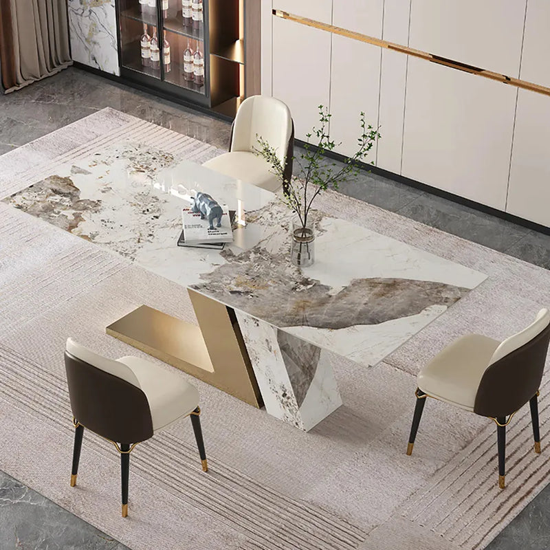 Alivia Luxury Modern 8 Seater Dining Table Set