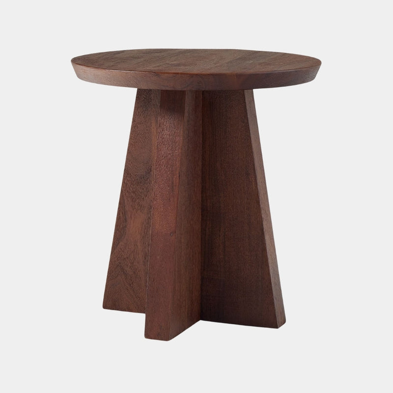Mid-Century Walnut Finish Side Table